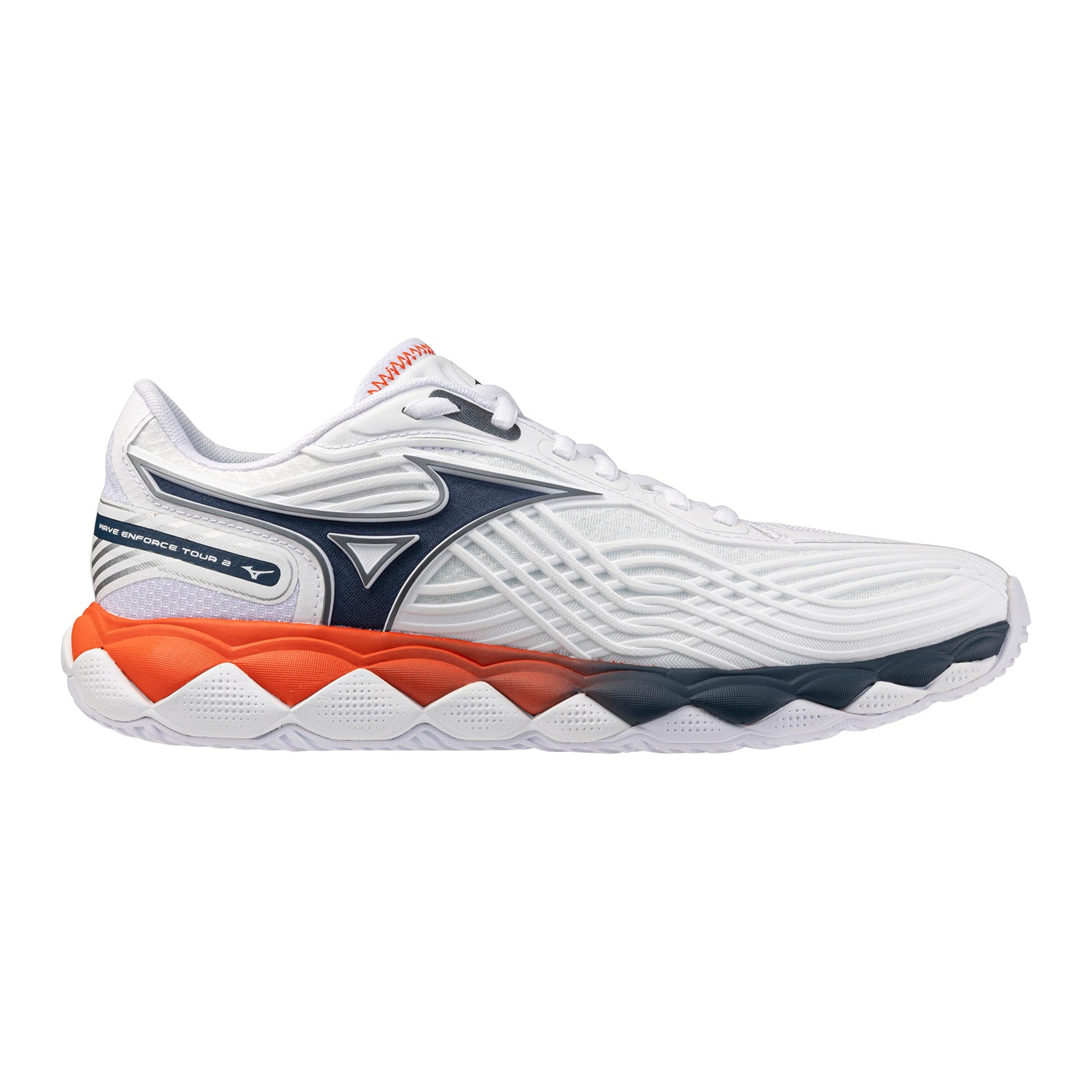 Mizuno Wave Enforce Tour 2 Allcourtschuh Herren - weiß, blau