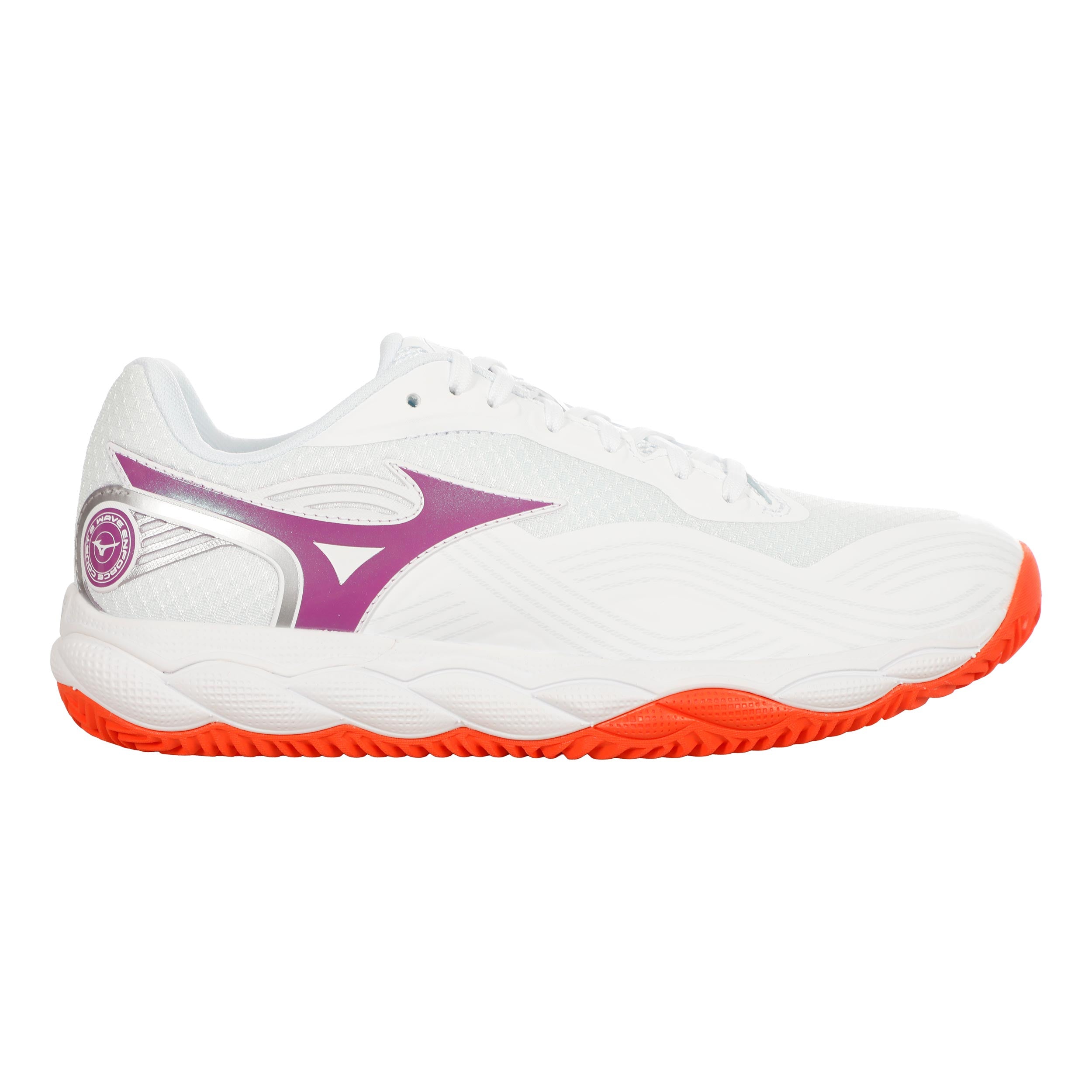Mizuno Wave Enforce Court 2 Sandplatzschuh Damen - weiß, lila