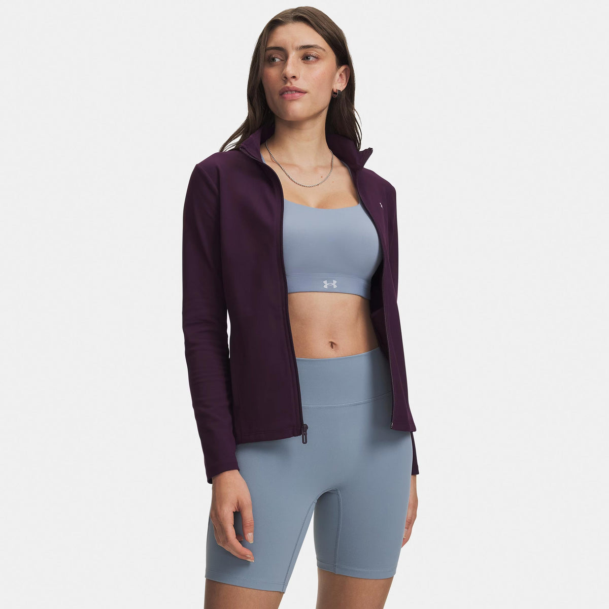 Under Armour Motion Full-Zip Sweatjacke Damen - lila, altrosa