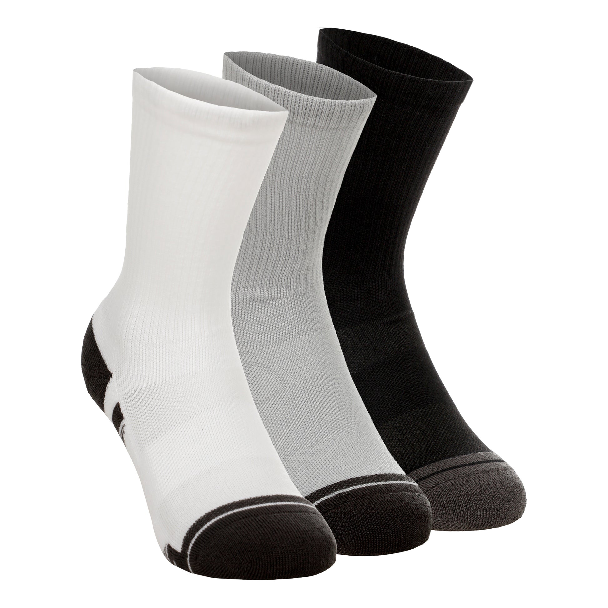 Under Armour Performance Tech Crew Sportsocken 3er Pack Unisex - grau, dunkelgrau