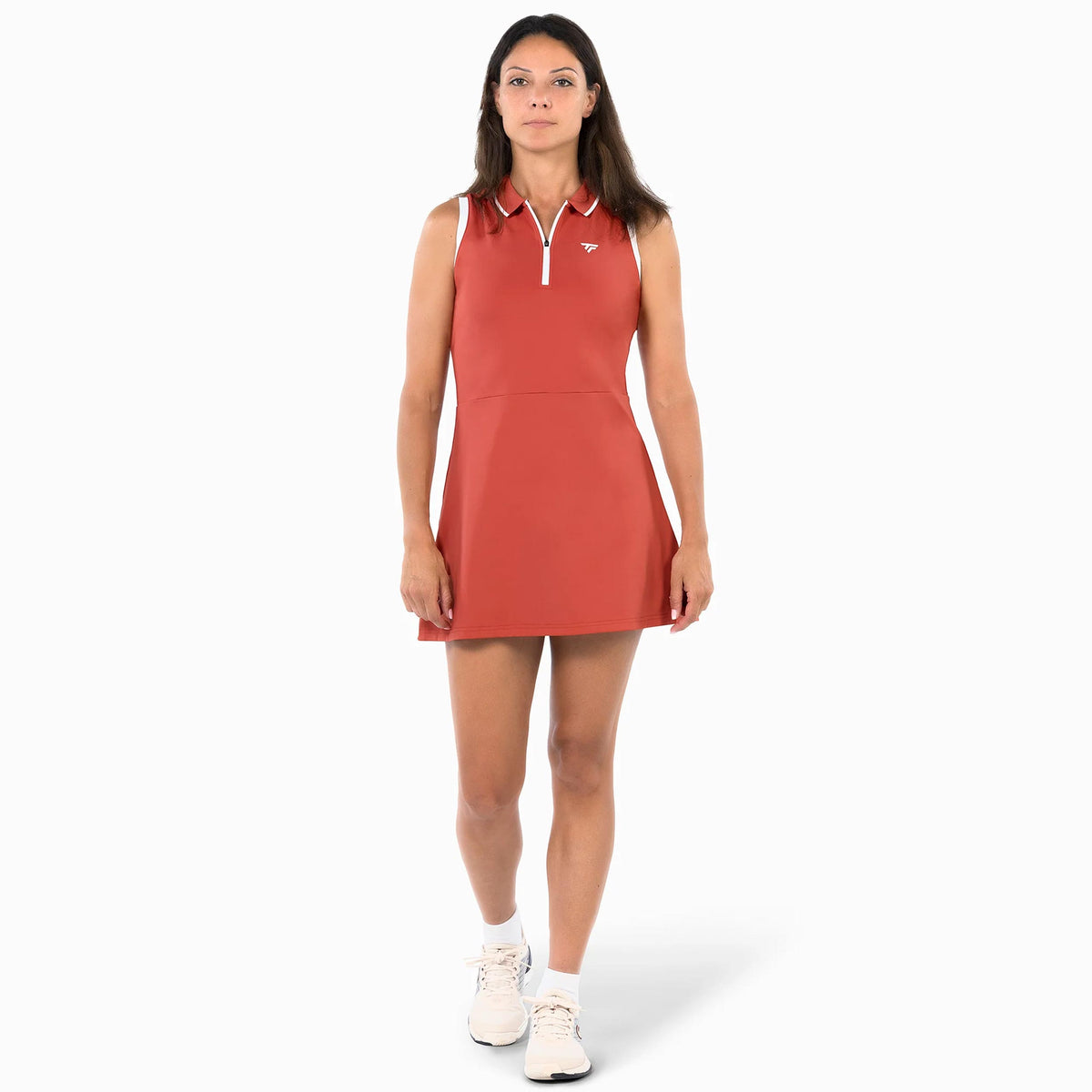 Tecnifibre Tech Kleid Damen - rotorange, weiß