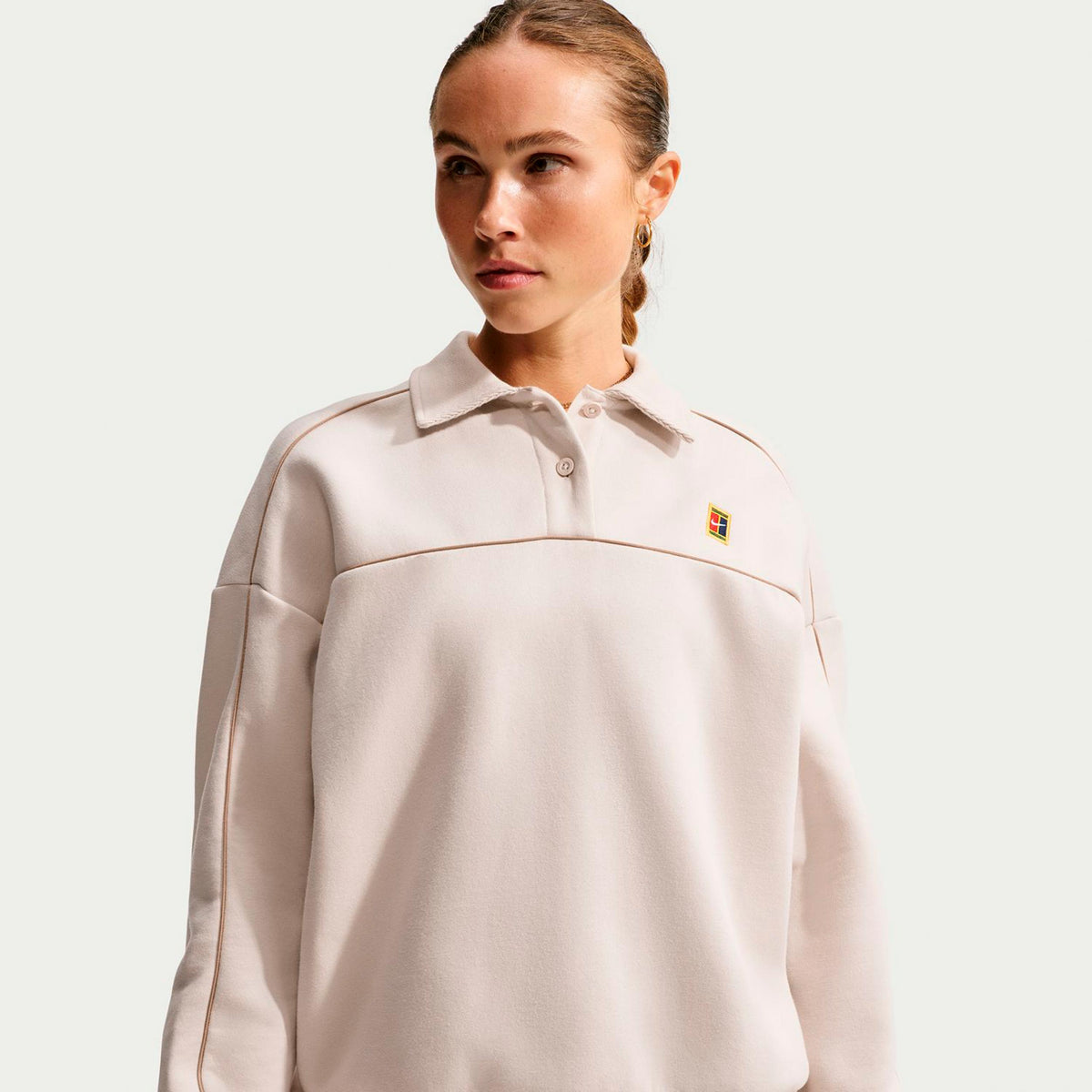 Nike Court Longsleeve Damen - creme