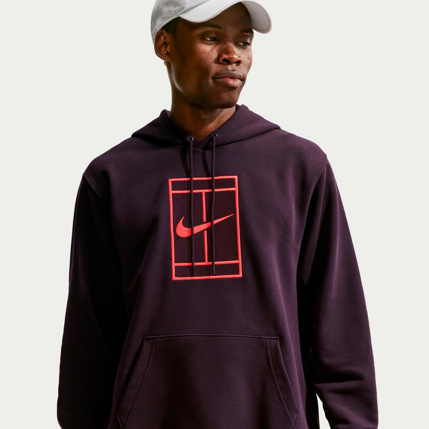 Nike Court Hoody Herren - dunkelrot
