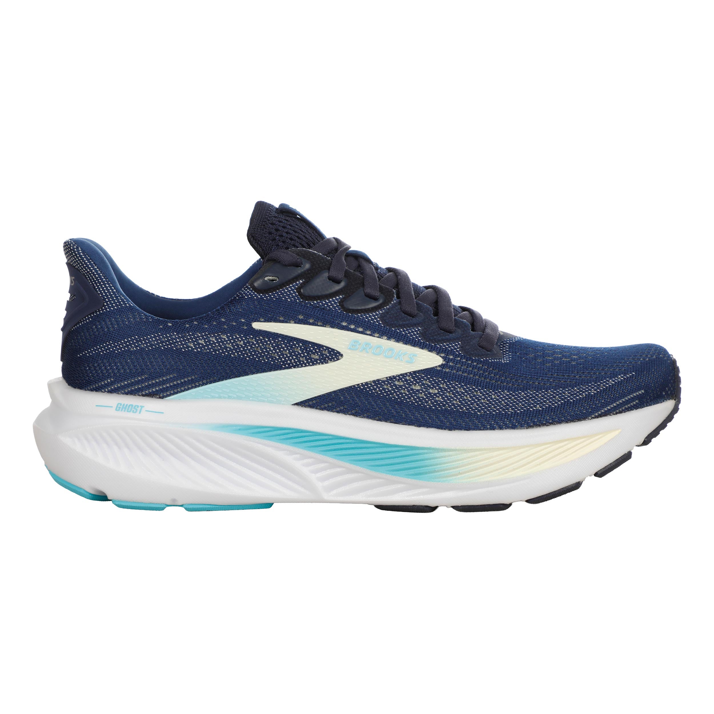 Brooks Ghost 17, schmal Neutralschuh Damen - dunkelblau, türkis
