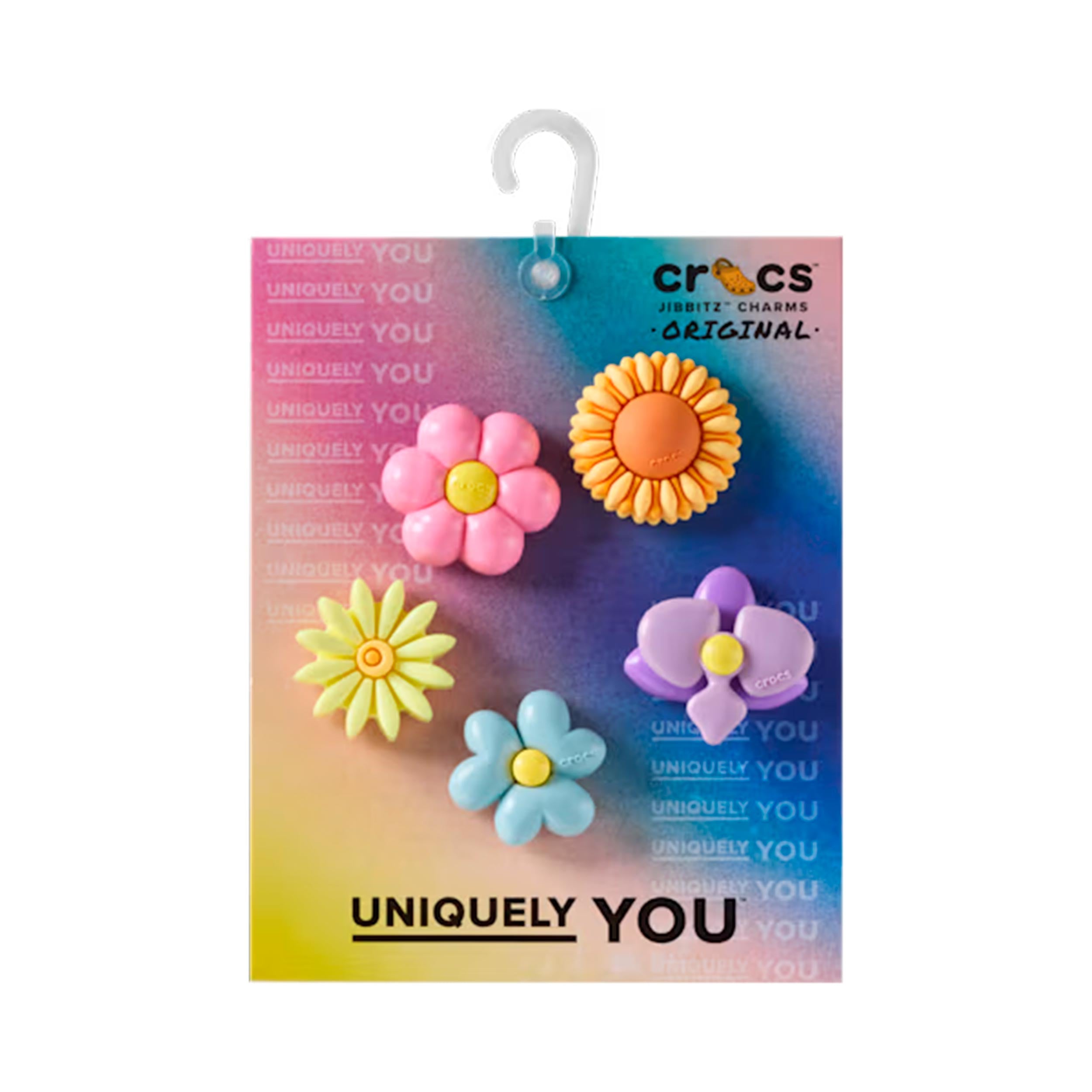 Crocs Puffy Flower Sonstiges Unisex - hellblau, rosa