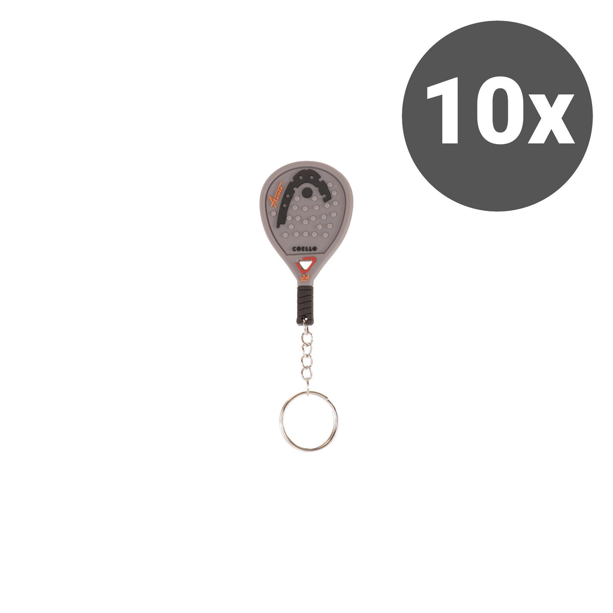 HEAD Coello Schlüsselanhänger 10er Pack - schwarz