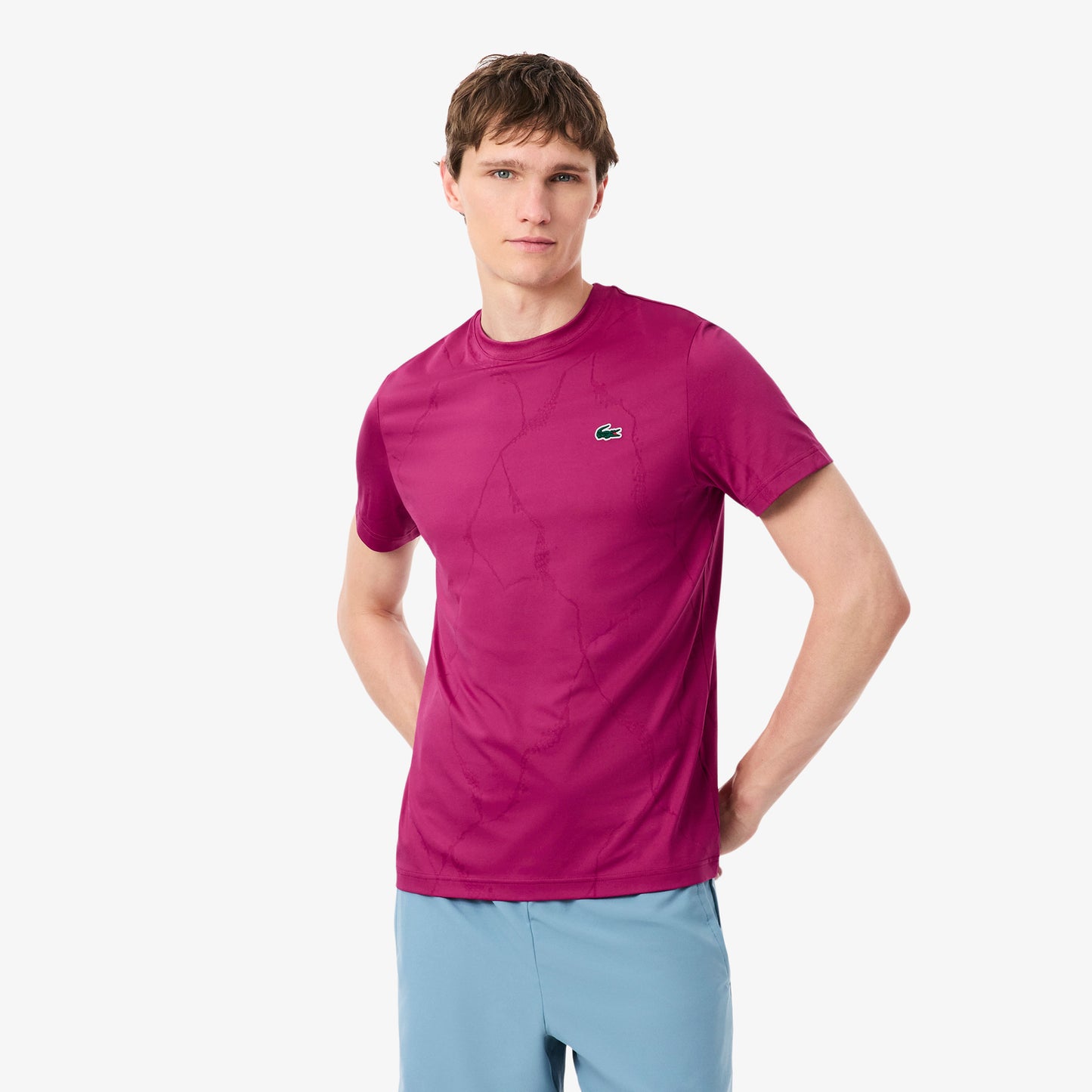 Lacoste T-Shirt Herren - berry