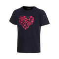 T-Shirt Kinder - dunkelblau, pink