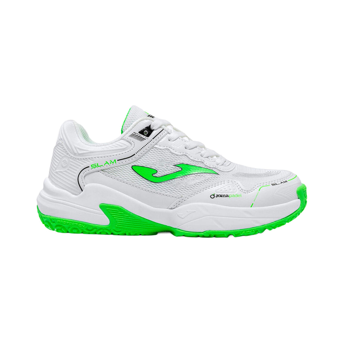 Joma Slam Padelschuh Kinder - weiß, neongrün