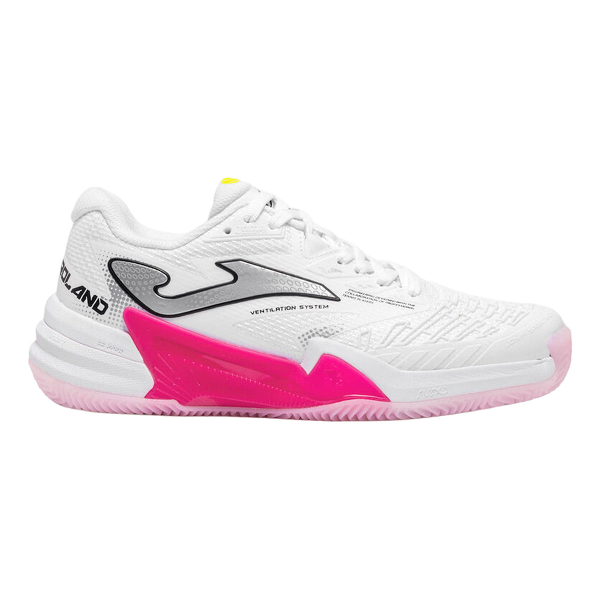 Joma Roland Sandplatzschuh Herren - weiß, pink