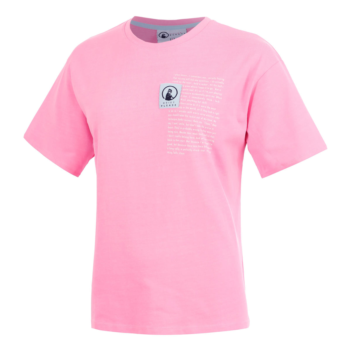 Quiet Please Thoughts Patch T-Shirt Damen - pink