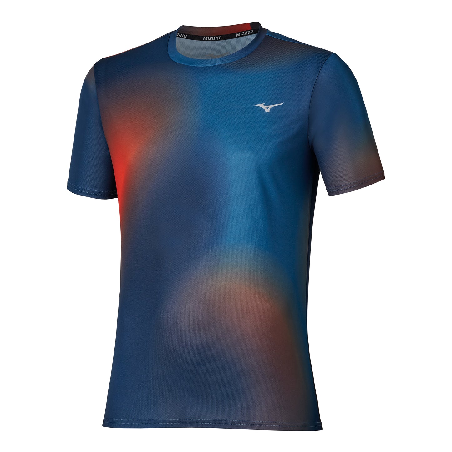 Mizuno Core Graphic Laufshirt Herren - orange, blau