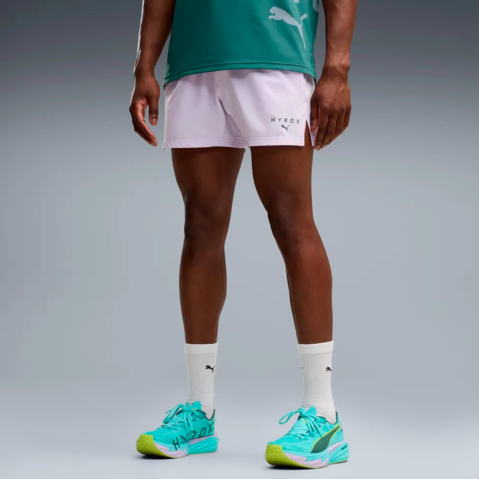 Puma HYROX PWRMODE 5in  Laufshorts Herren - flieder