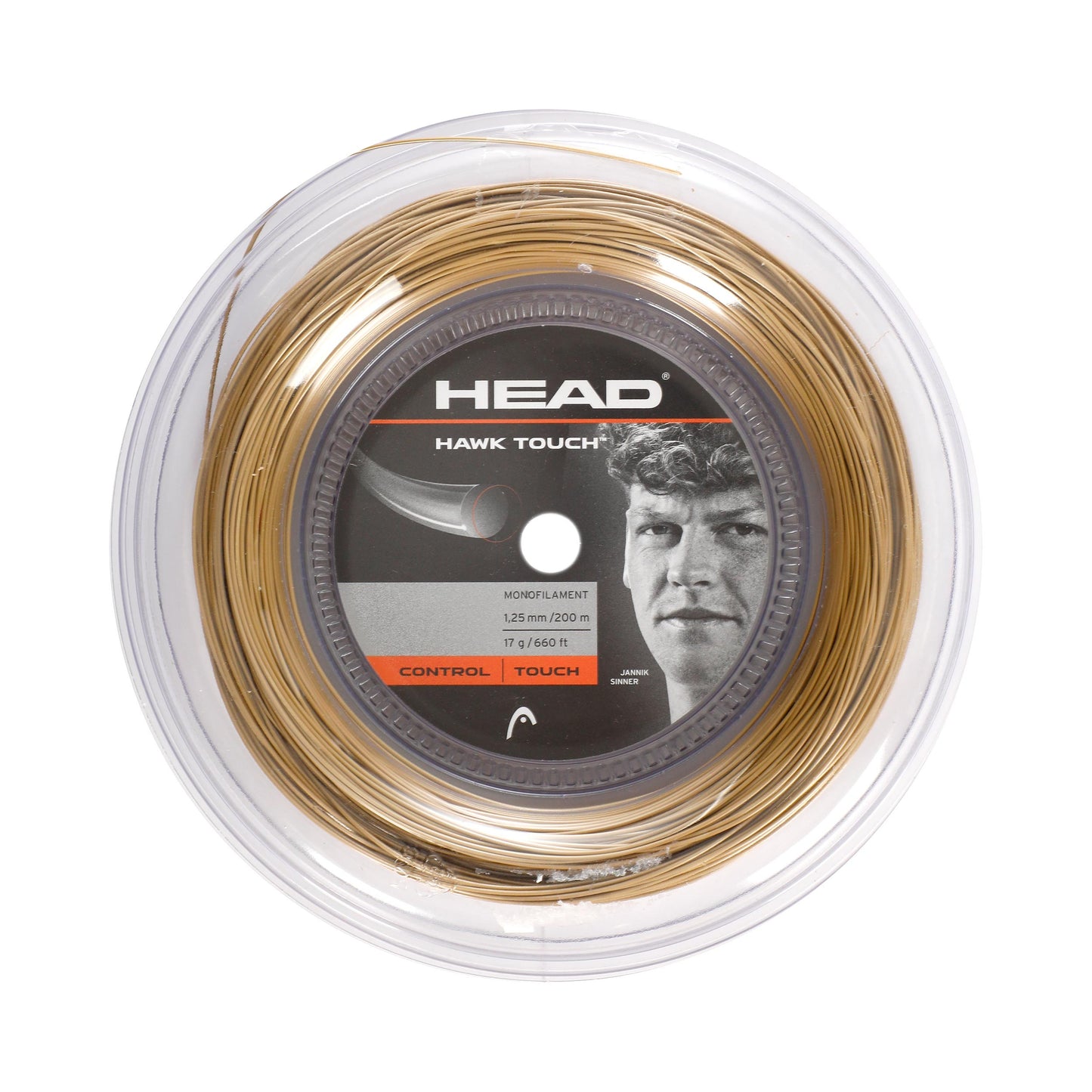 HEAD Hawk Touch Saitenrolle 200m - gold