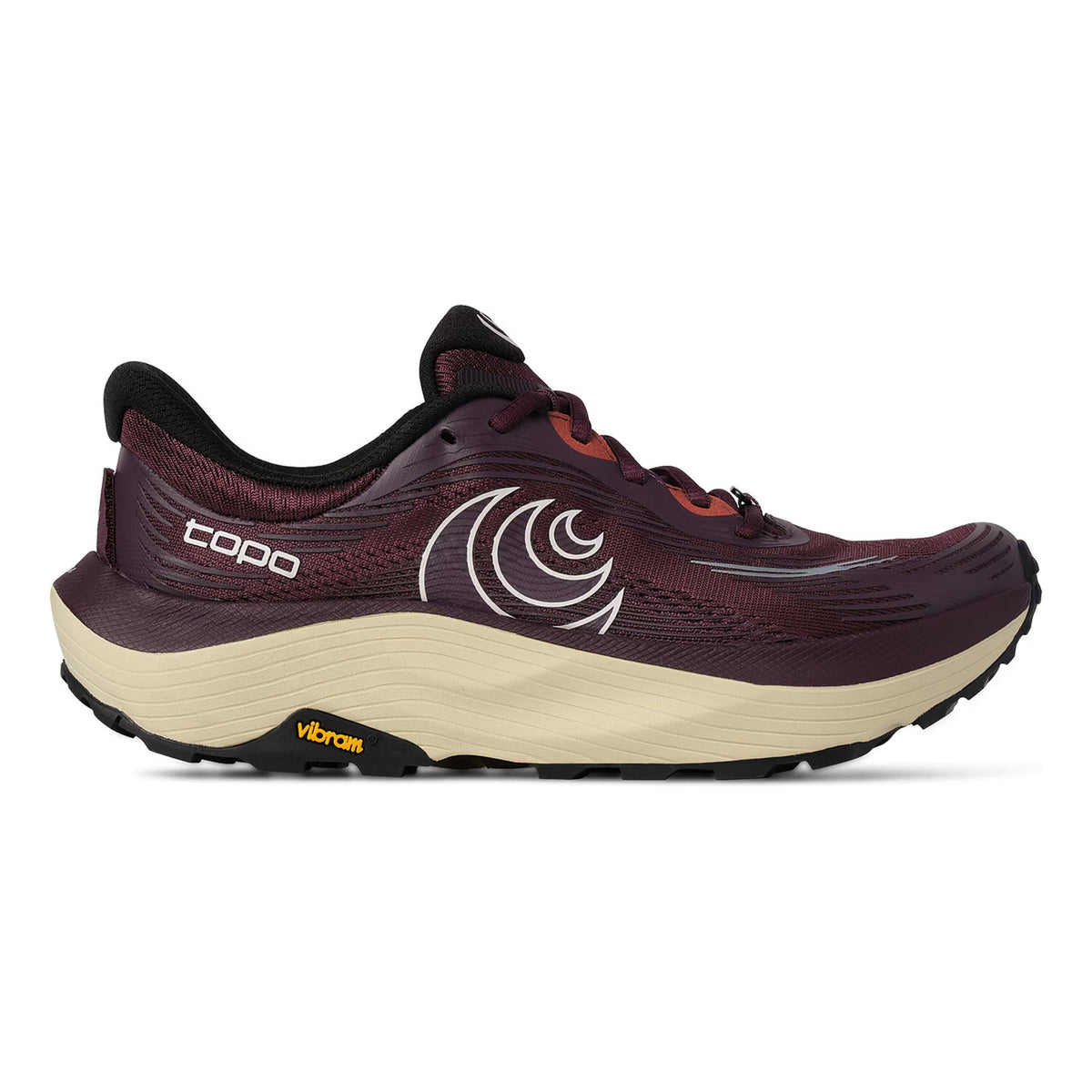TOPO ATHLETIC Ultraventure 5 Trailschuh Damen - dunkelrot, creme