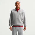 1/2-Zip Fleece Sweatshirt Herren - grau
