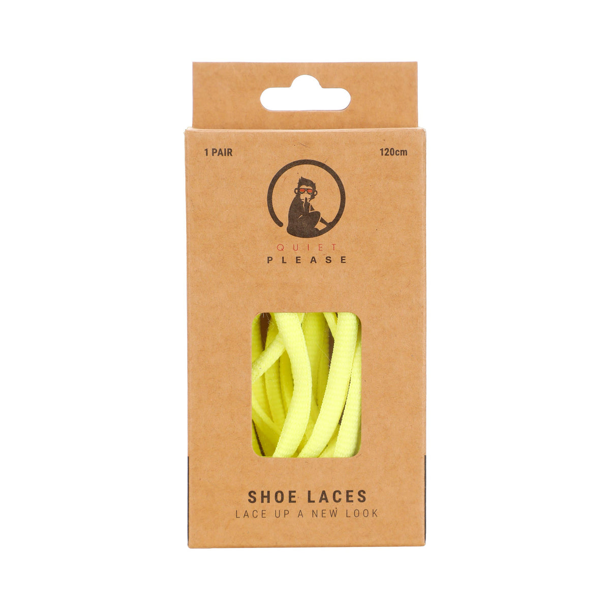 Quiet Please QP shoe laces 120cm Schnürsenkel - gelb