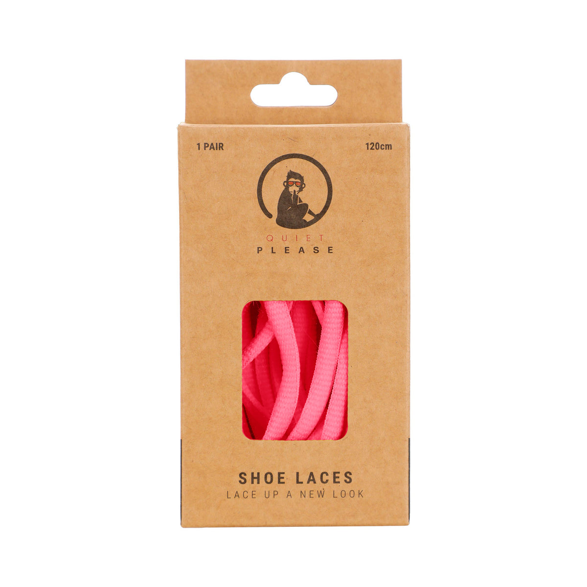 Quiet Please QP shoe laces 120cm Schnürsenkel - pink