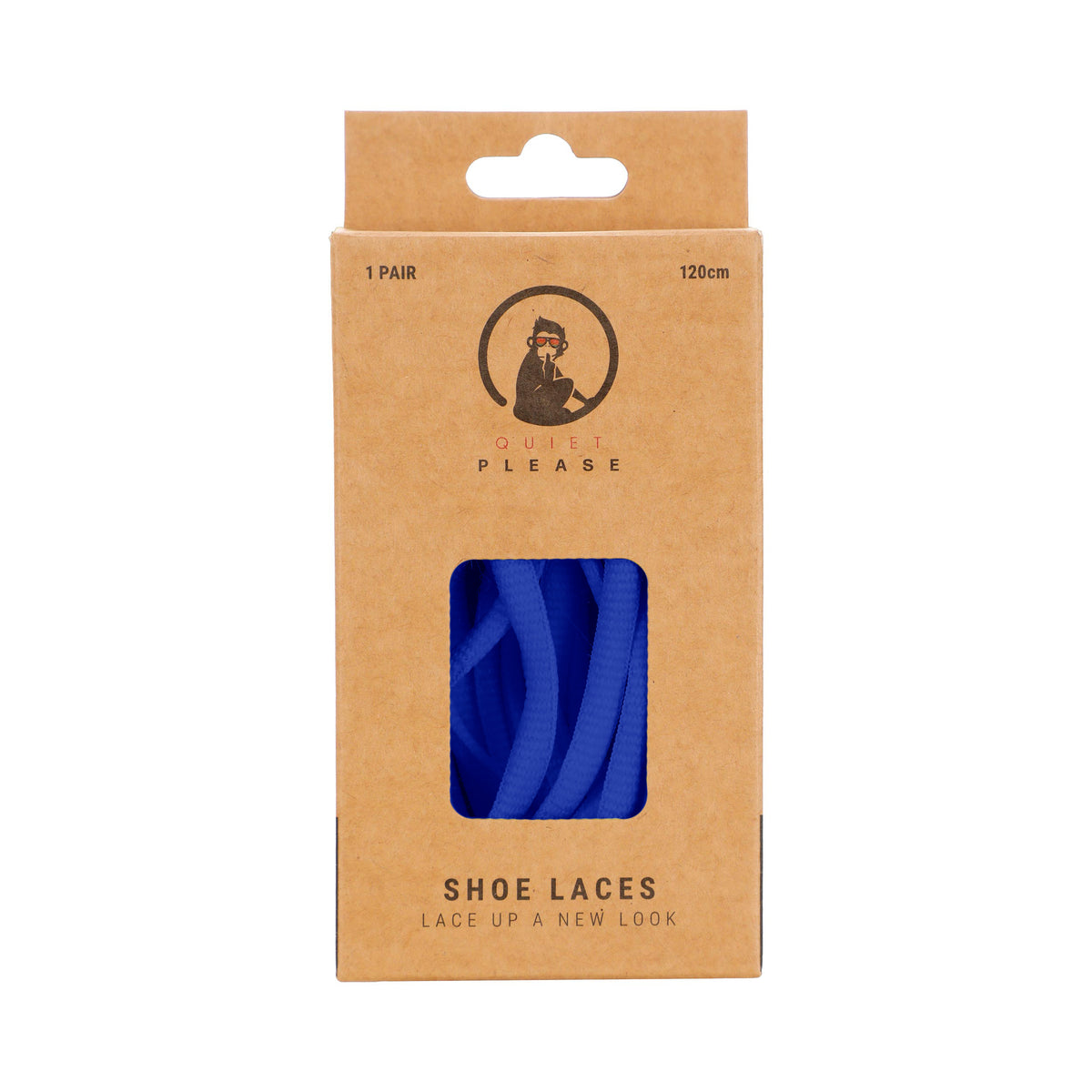 Quiet Please QP shoe laces 120cm Schnürsenkel - blau