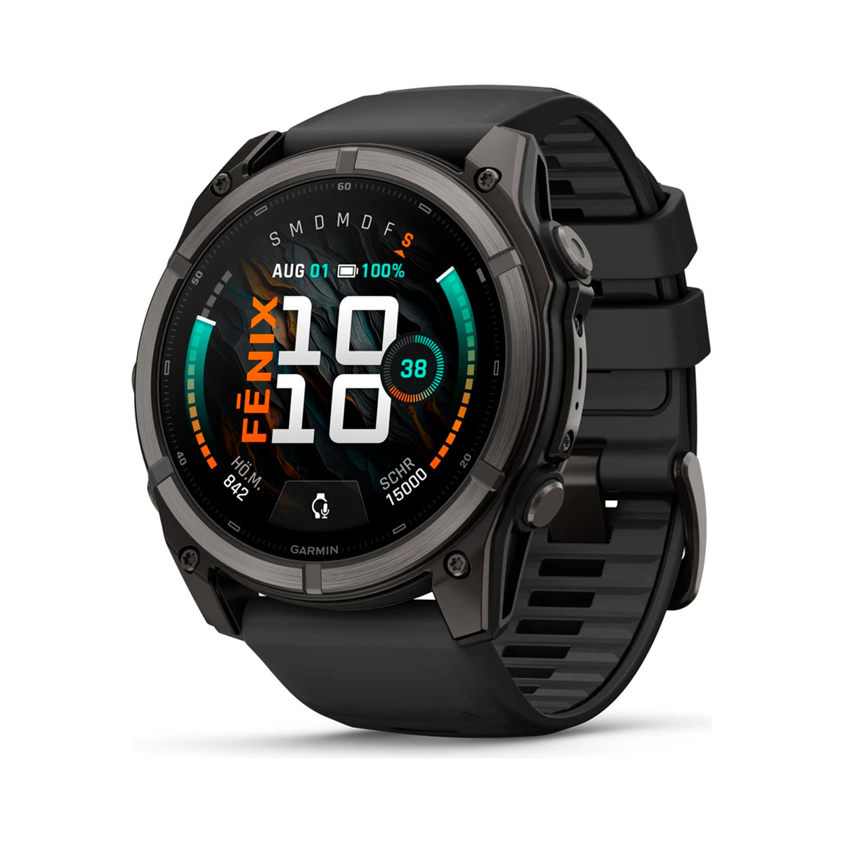 Garmin fenix 9 – 51 mm Pulsuhr - schwarz, grau