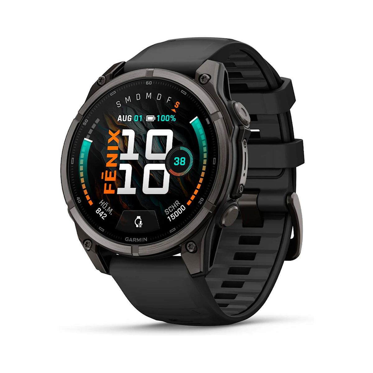 Garmin fenix 9 – 47 mm Pulsuhr - schwarz, grau