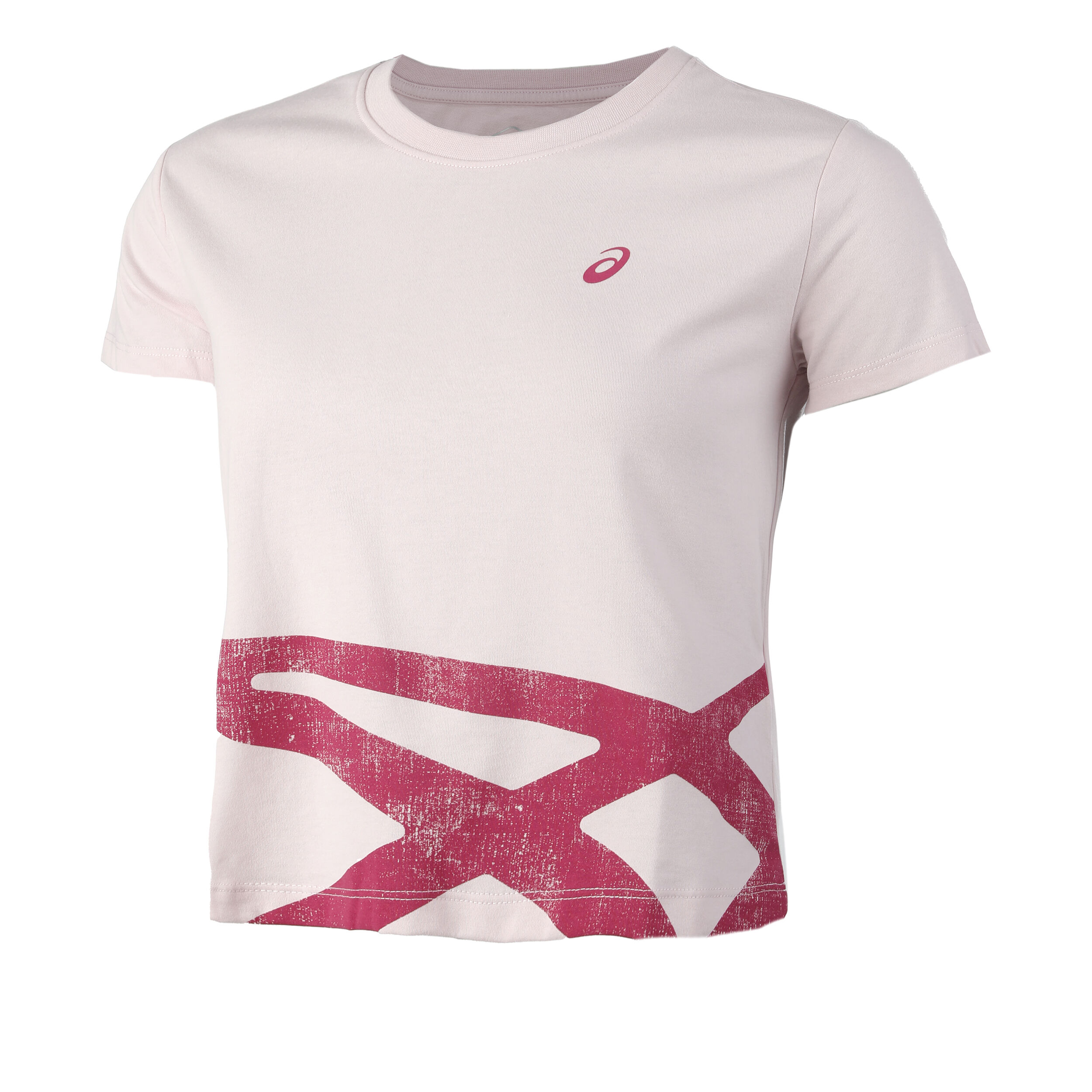 Asics t shirt fille rouge new arrivals