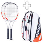 Babolat 2x Pure Strike 18x20 plus Schlägertasche