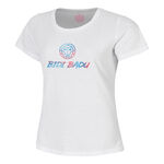 BIDI BADU Bekleidung BIDI BADU Logo Chill T-Shirt Damen-weiß