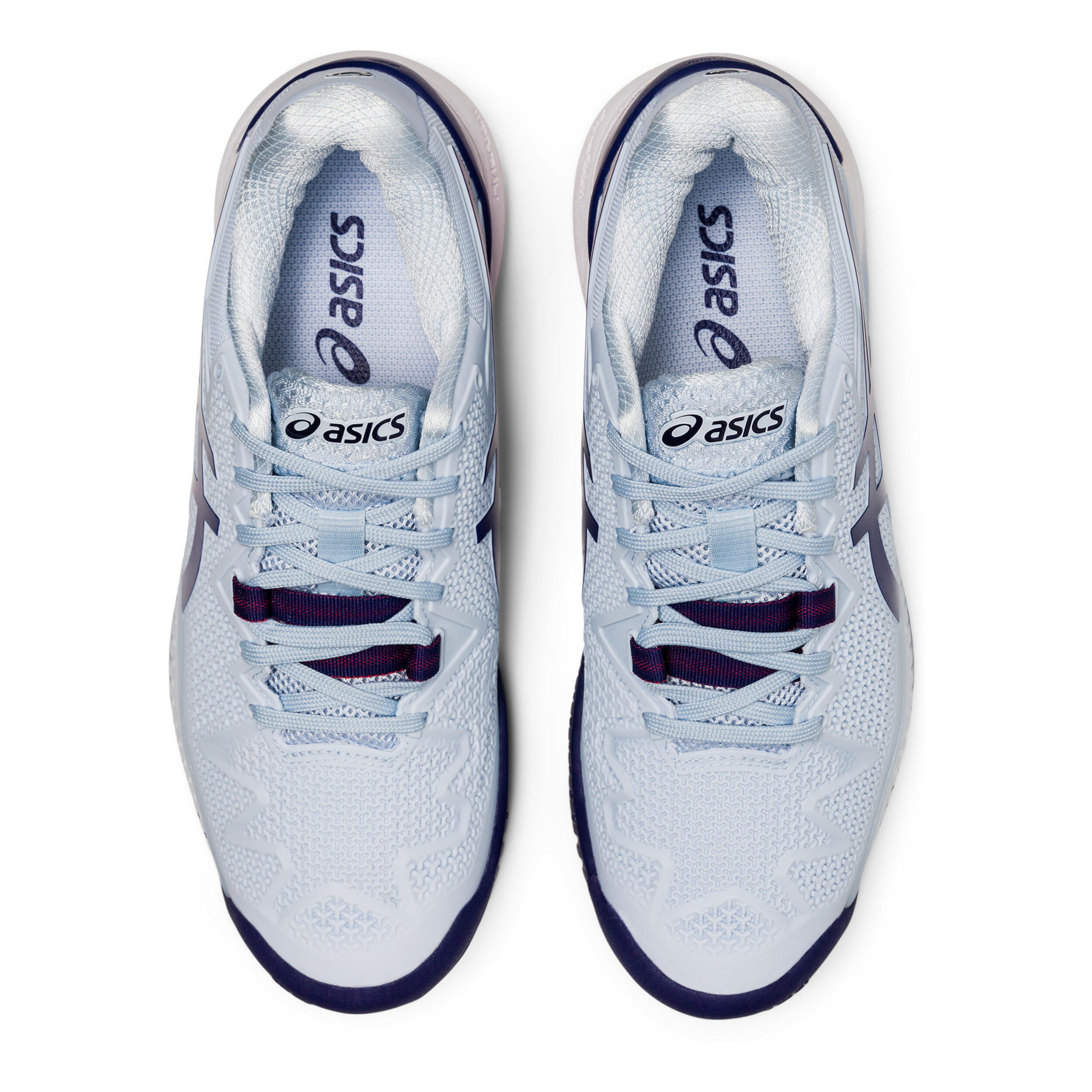 Gel Resolution 8 Allcourtschuh Damen Hellblau Blau