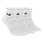 Nike Bekleidung Nike Everyday Cush Ankle Sportsocken 3er Pack-Weiß,Schwarz