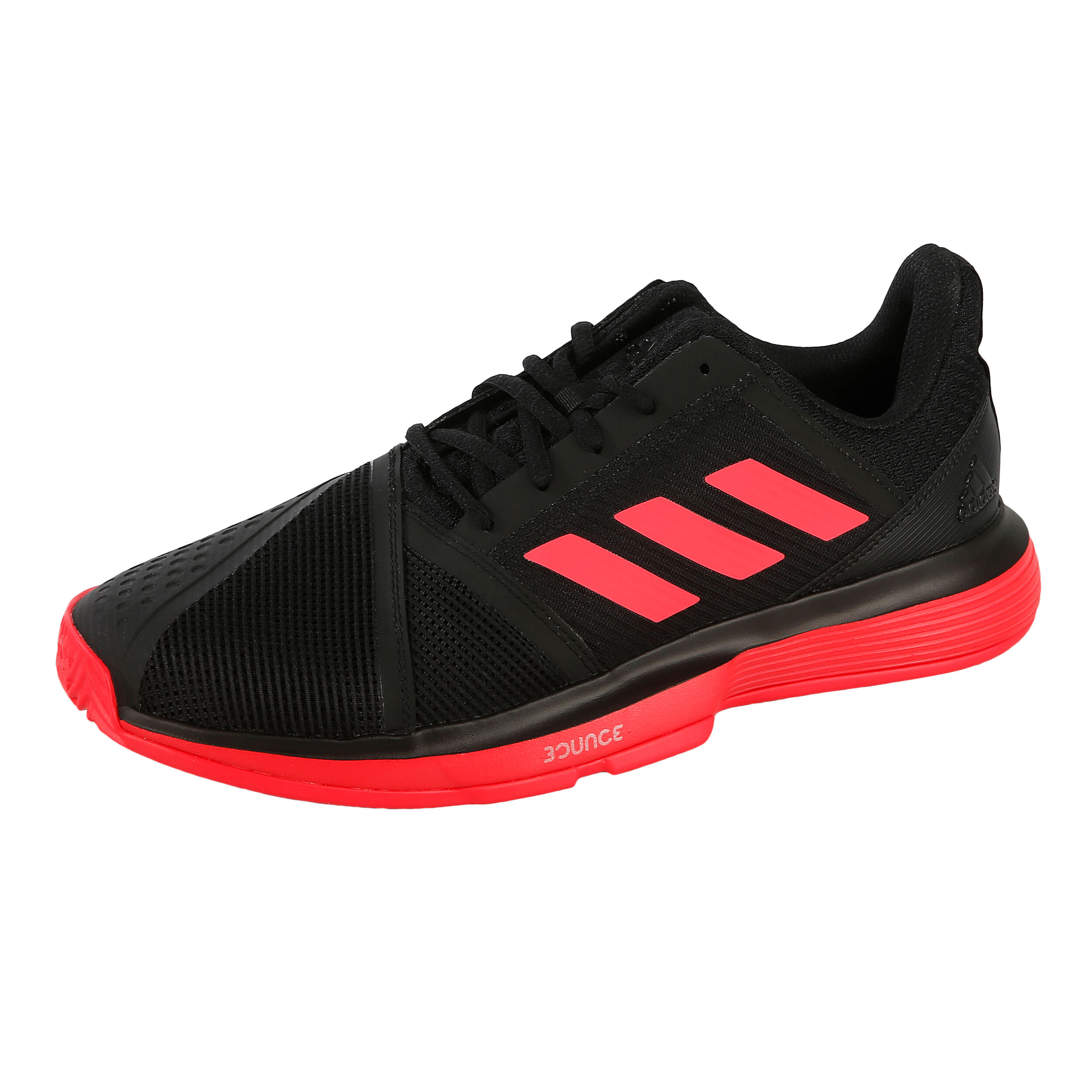 Adidas men's courtjam bounce tennis shoes  all black 2025