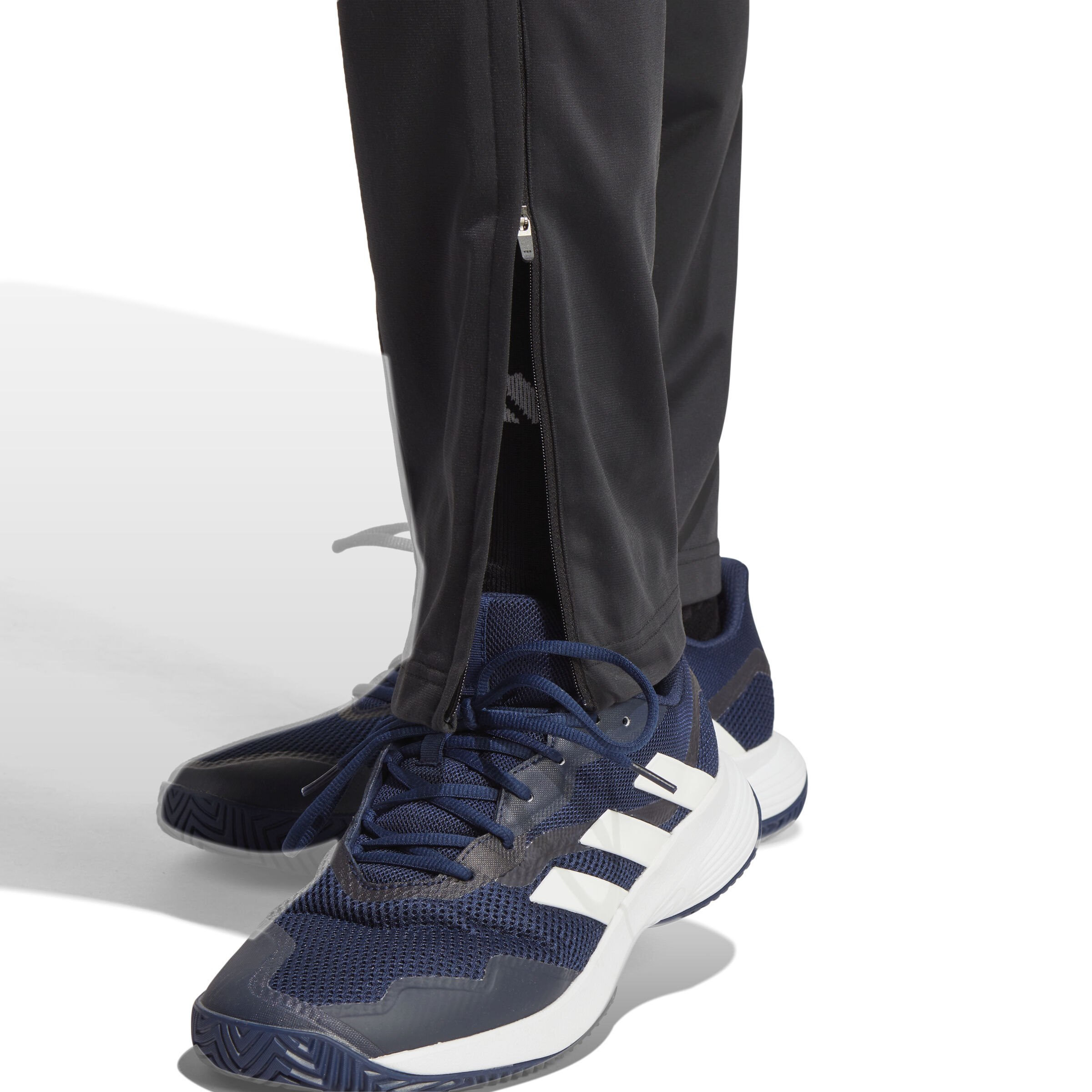 3 Stripes Knitted Trainingshose Herren Schwarz WeiB