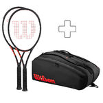 Wilson 2x CLASH 100 PRO V3.0 FRM plus Schlägertasche