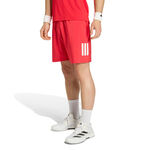 adidas Shorts adidas Club 3Stripes 9inch Short Shorts Herren - rot, wei&szlig;