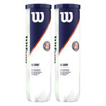 Wilson Tennisb&auml;lle Wilson Roland Garros All Court 2x 4er Dose