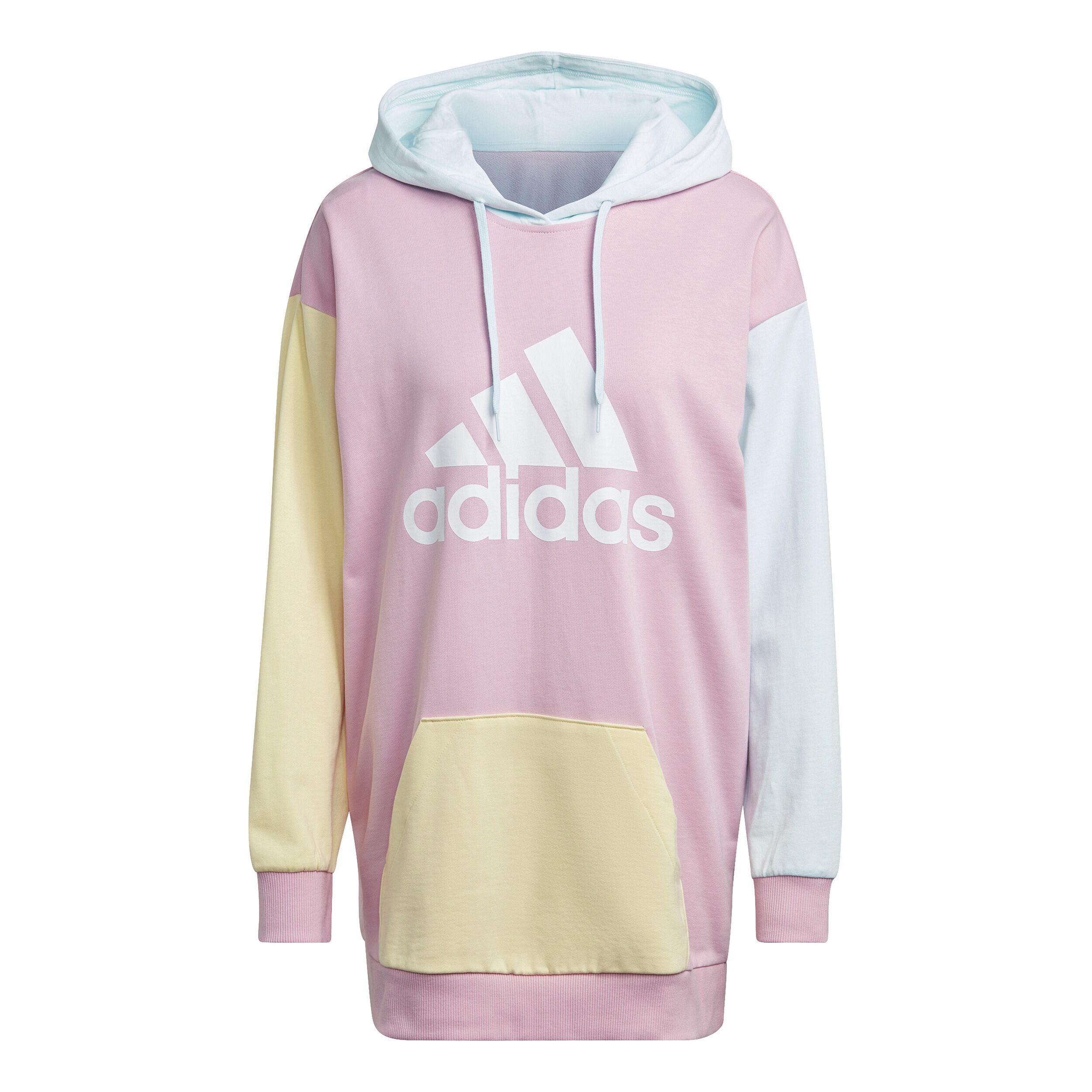Color Block French Terry Hoody Damen Pink