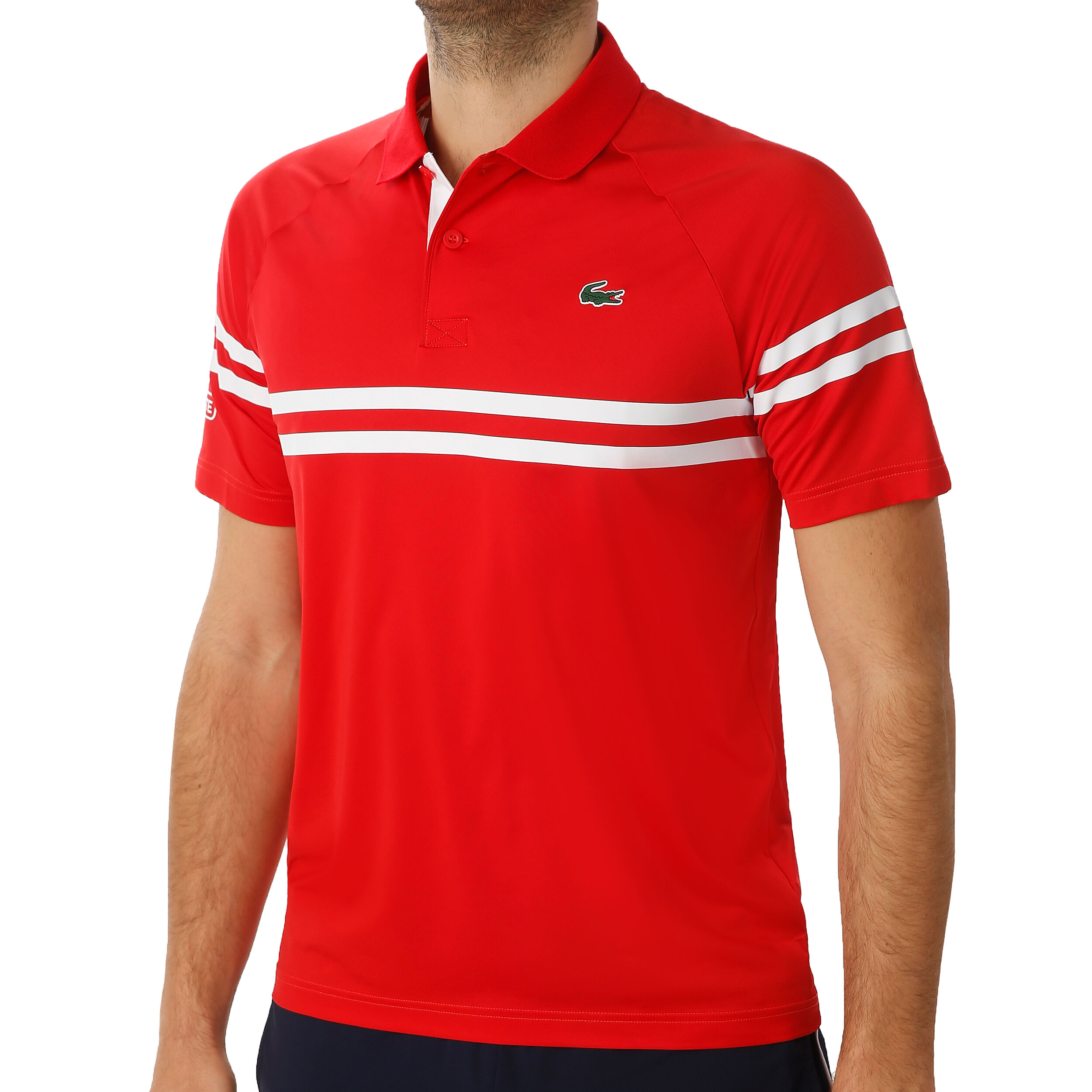 T shirt lacoste homme rouge discount