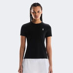On Bekleidung On Court T-Shirt Damen - schwarz, mehrfarbig