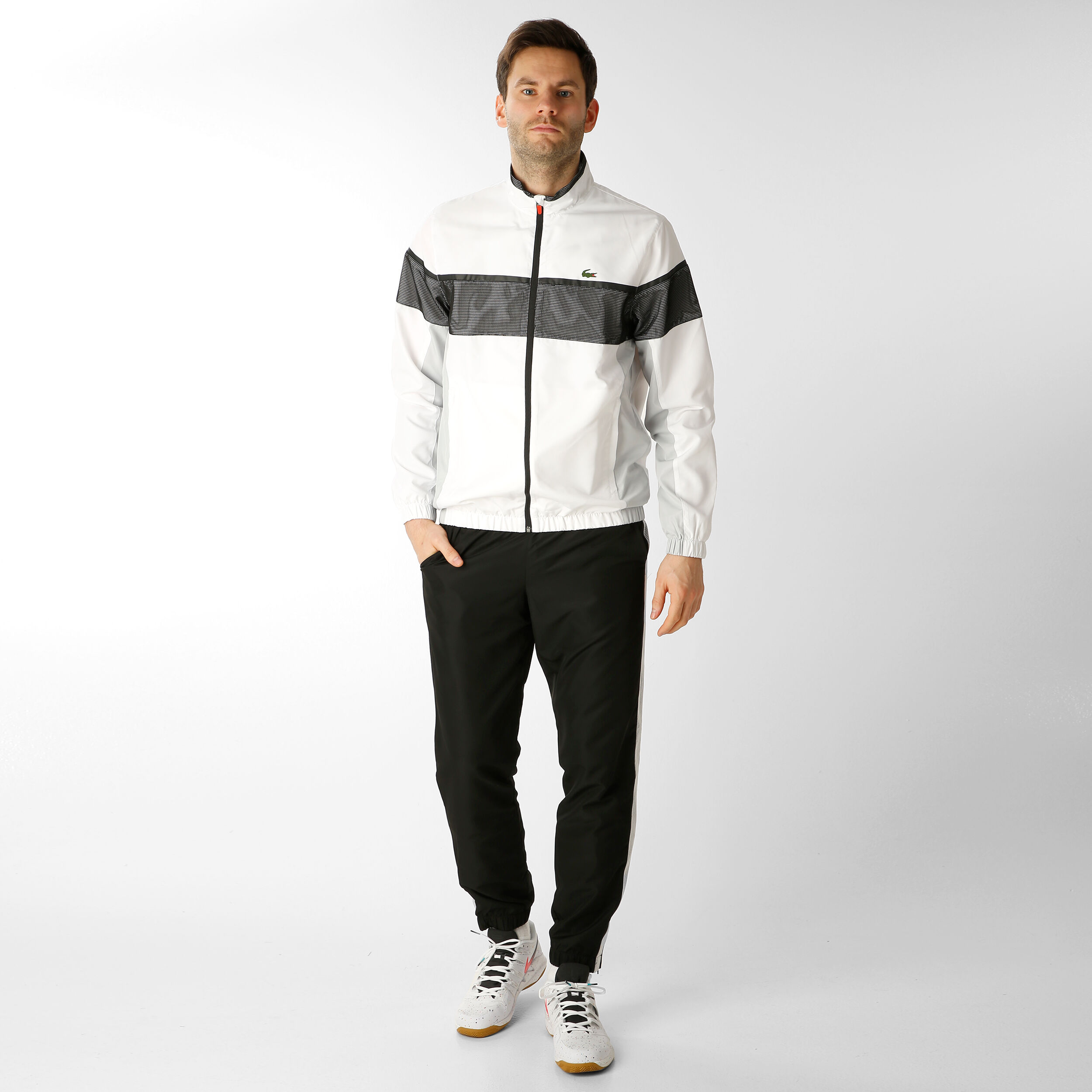 Survette lacoste noir et blanc cheap