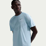 Nike Bekleidung Nike Stride Laufshirt Herren - hellblau, silber