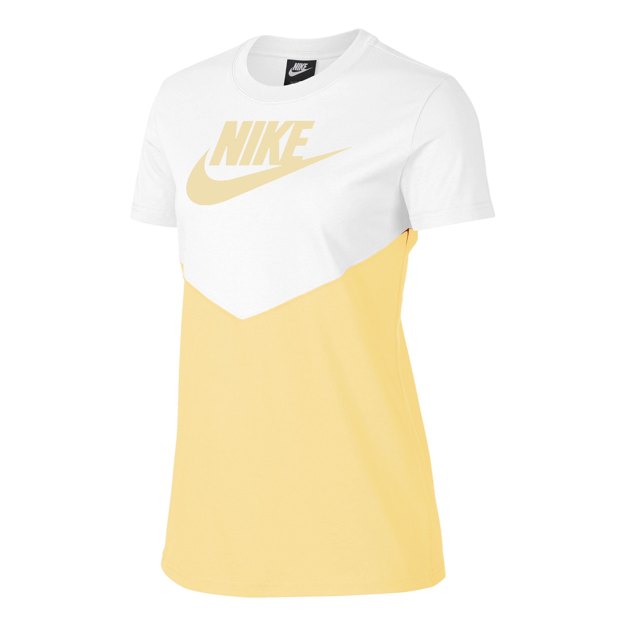 White and gold nike t shirt discount