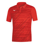 Mizuno Tennisbekleidung Mizuno Team Chiba Polo Herren-rot