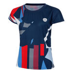 BIDI BADU Bekleidung BIDI BADU New York 2024 T-Shirt Damen-Dunkelblau,Mehrfarbig