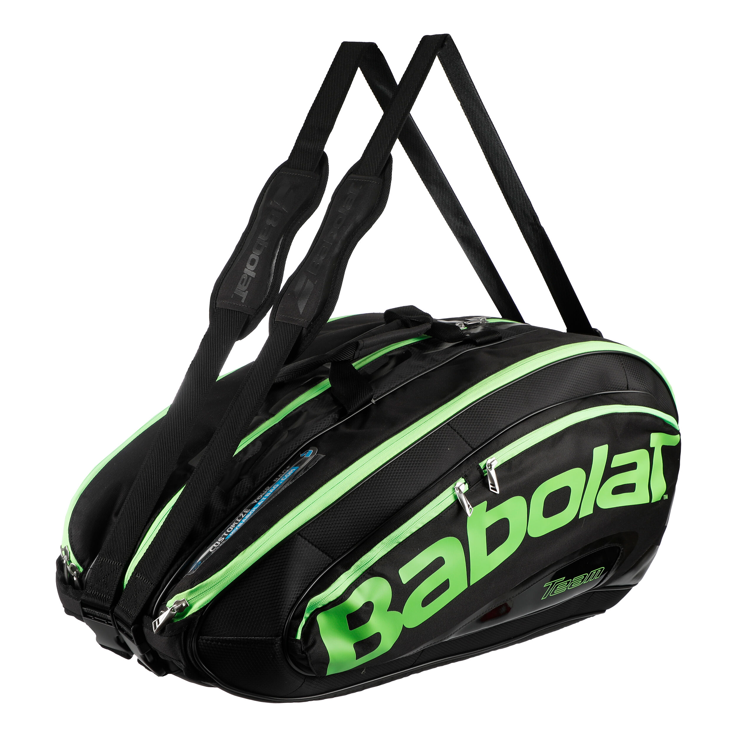 Team Racket Holder X12 Schlagertasche Special Edition Schwarz Grun