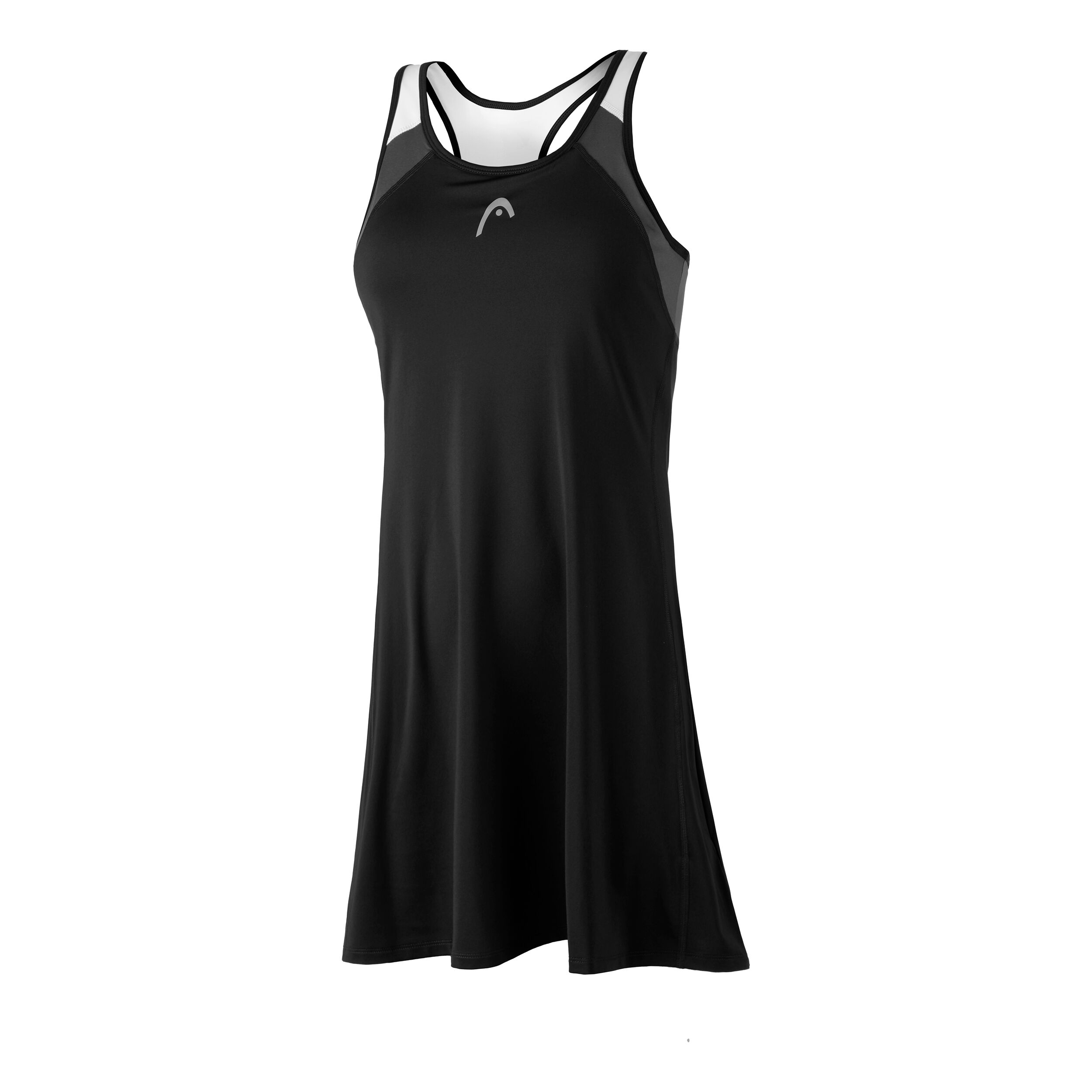 Head Damen Club Dress Tenniskleid  Sportkleid  Schwarz  814419 