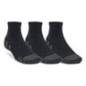 Performance Tech Quarter Tennissocken 3er Pack-Schwarz