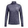 Tech Twist Warmup 1/2 Zip Longsleeve Damen-Blaugrau