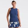 Rib Tank-Top Damen-Dunkelblau