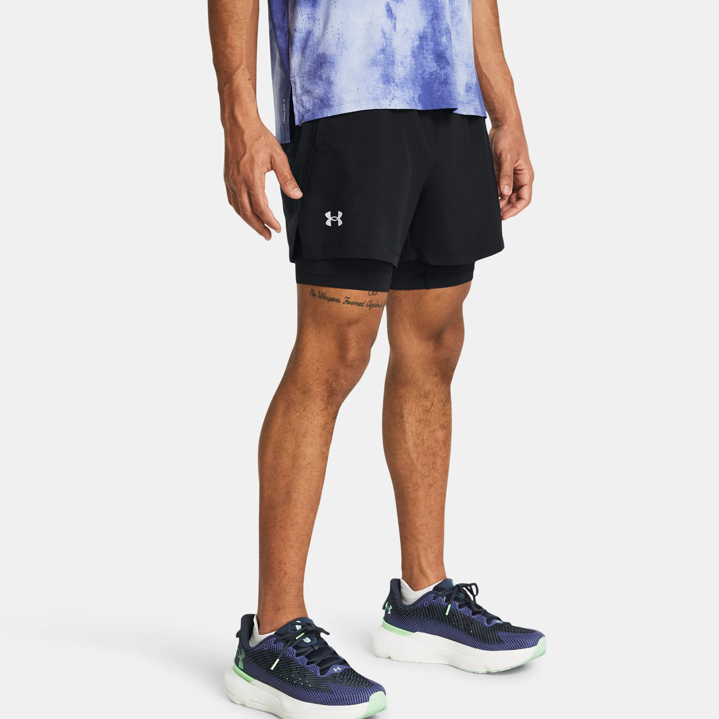 Under Armour Launch 5 Inch 2 in 1 Shorts Herren Schwarz online kaufen Tennis Point DE