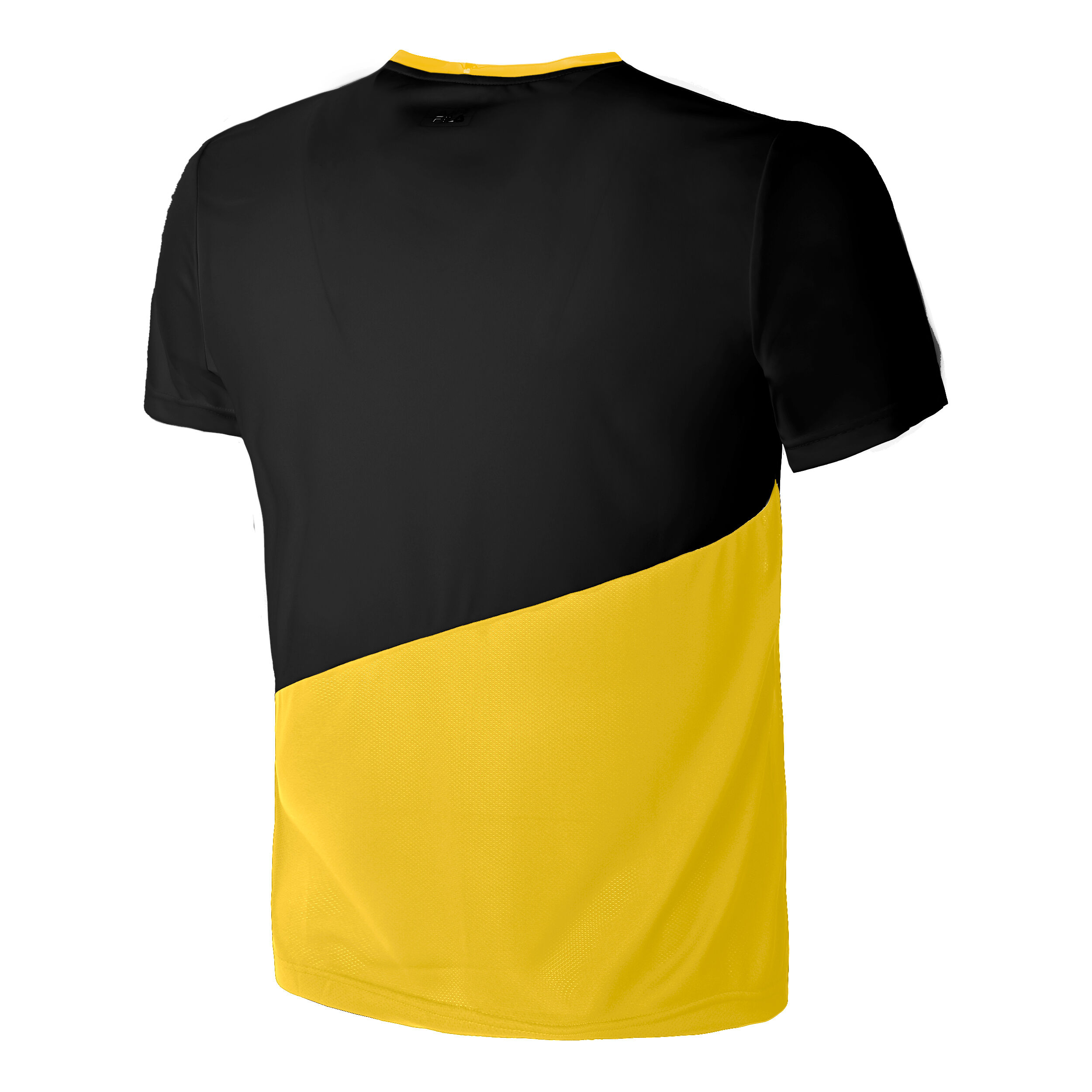 Black and yellow fila shirt clearance